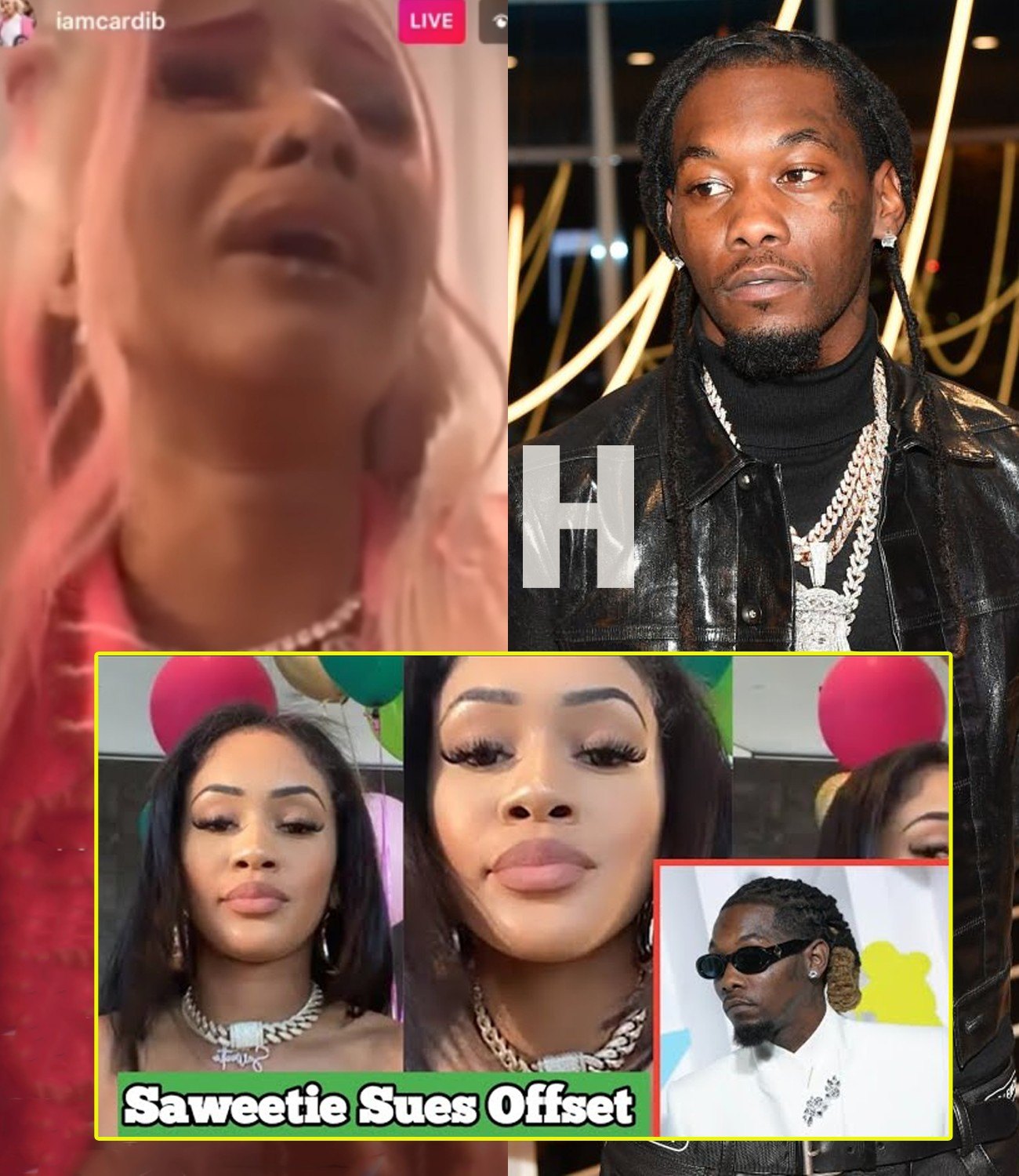 Saweetie Sues Offset As He Denies Responsibility Of Her Latest Pregnancy: Cardi B Cried Because She Was So Heartbroken.