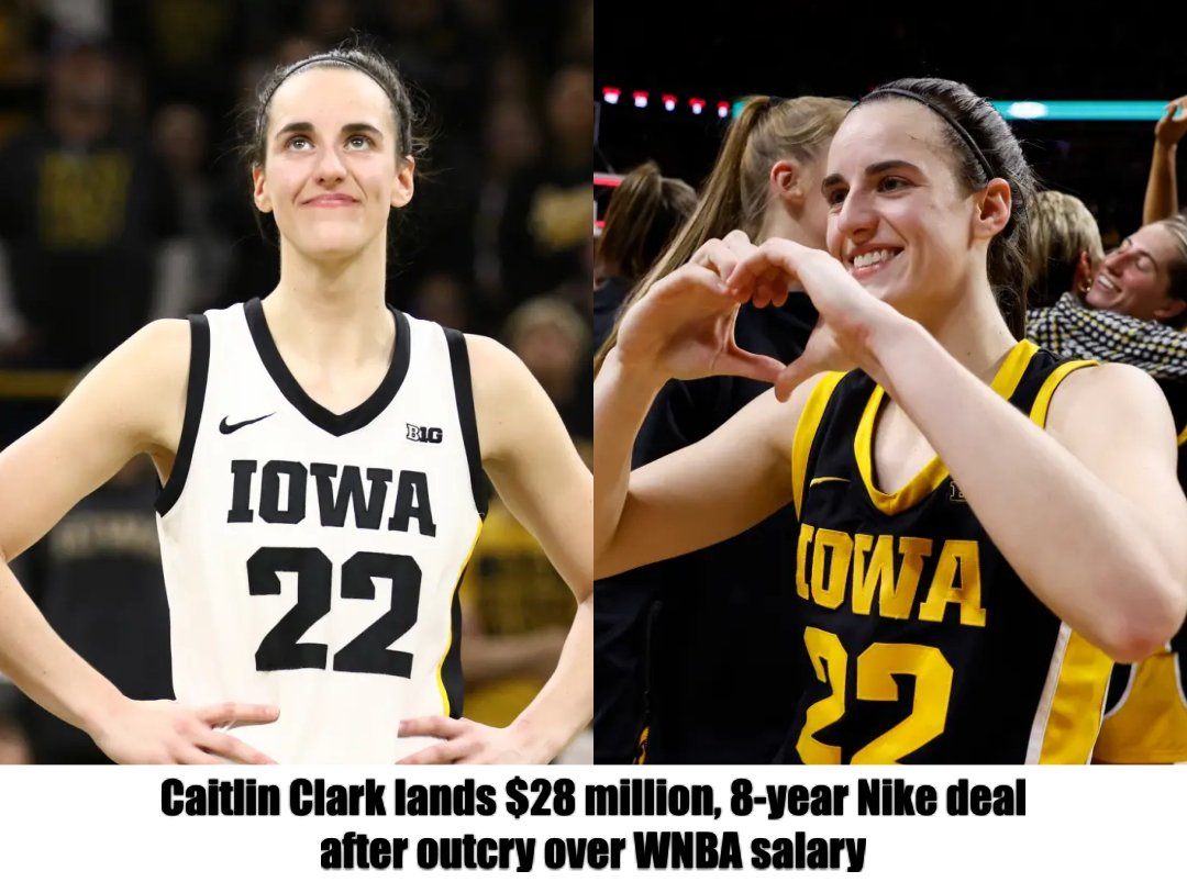 Caitlin Clark lands $28 million, 8-year Nike deal after outcry over WNBA salary.