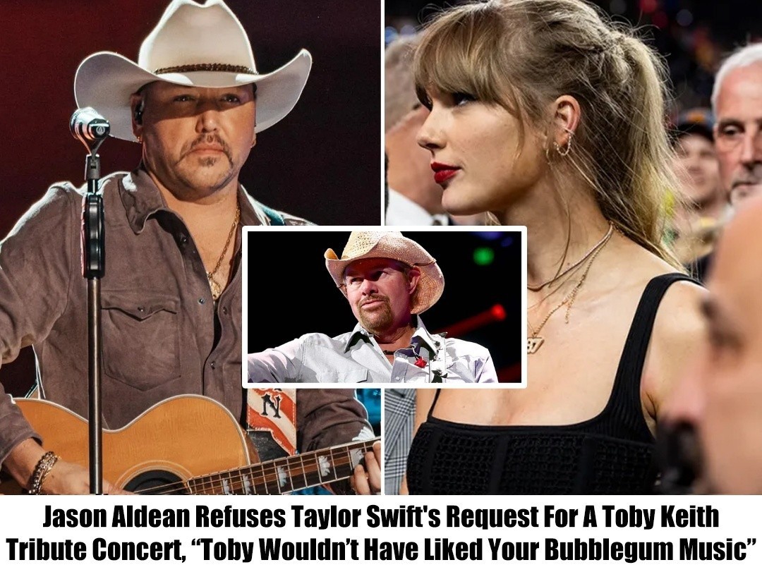 Breaking: Jason Aldean Refuses Taylor Swift’s Request For A Toby Keith Tribute Concert, “Toby Wouldn’t Have Approved”