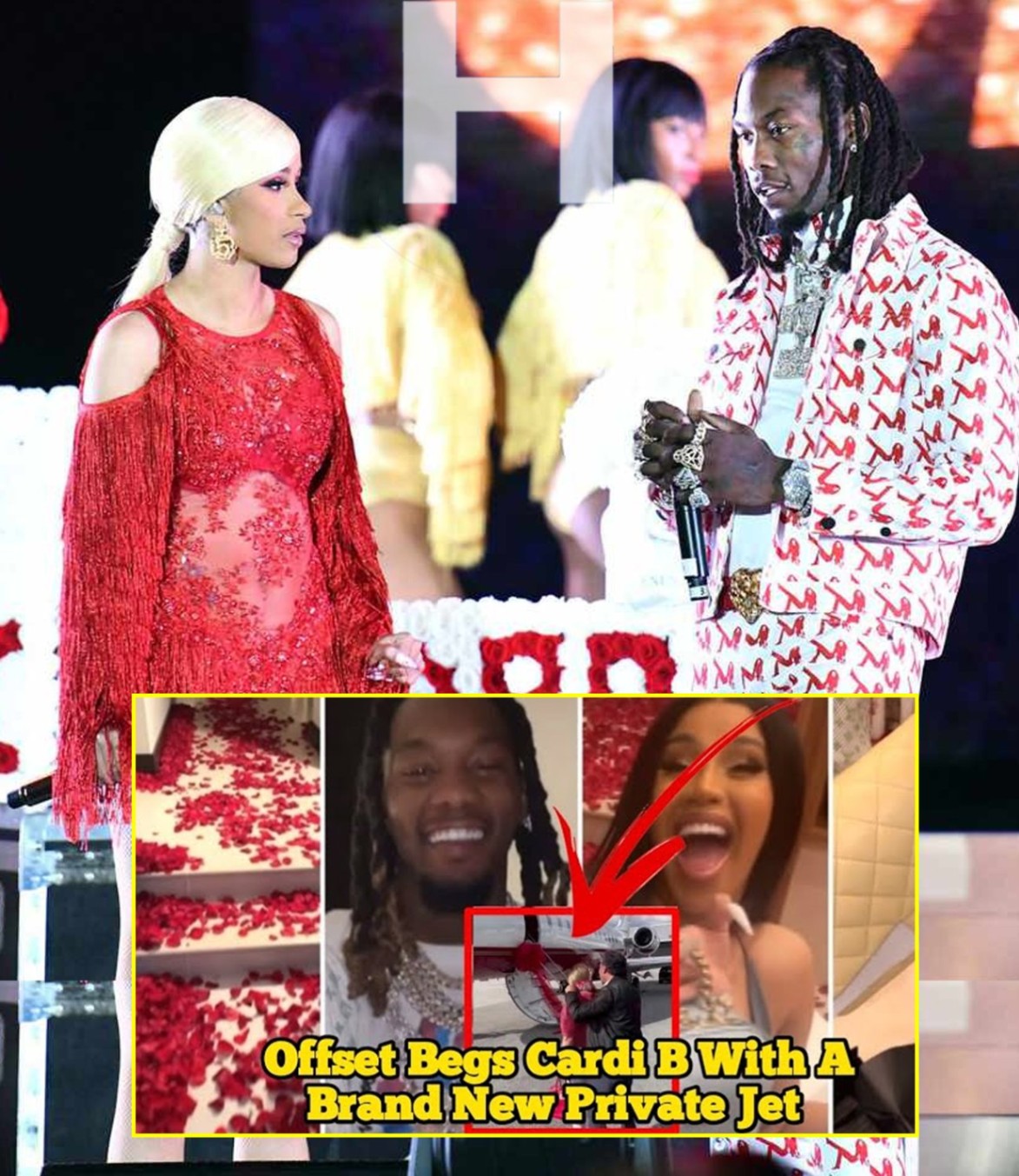 OMG!🛑 Offset Begs Cardi B To Take Him Back With A Brand New $50 million Private Jet.