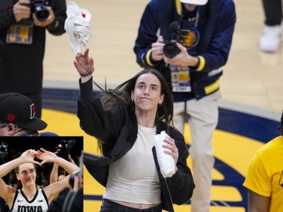 Caitlin Clark crashed the NBA’s playoff party Friday night: Caitlin Clark revs up Pacers fans with pregame playoff appearance in IndyCar replica.