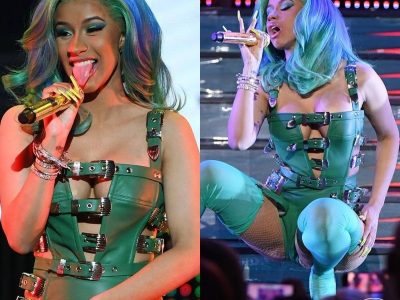 Dancing too hard, Cardi B had an accident revealing her butt in front of the camera.