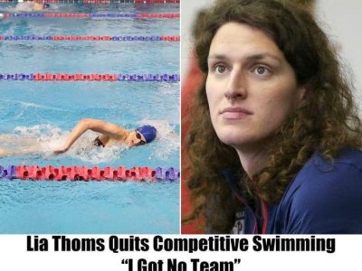 Breaking: Lia Thomas Bows Out of Competitive Swimming, Says “Nobody Wants Me On Their Team”